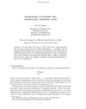 Báo cáo toán học: GENERATING FUNCTIONS AND GENERALIZED DEDEKIND SUM