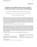 Báo cáo toán học: Compared water deficit response of two Populus x euramericana clones, Luisa Avanzo and Dorskamp