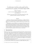 Báo cáo toán học: A multivariate interlace polynomial and its computation for graphs of bounded clique-width