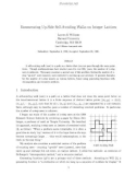 Báo cáo toán học: Enumerating Up-Side Self-Avoiding Walks on Integer Lattices