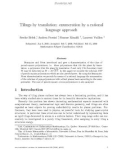 Báo cáo toán học: Tilings by translation: enumeration by a rational language approach