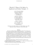 Báo cáo toán học: Dihedral F-Tilings of the Sphere by Equilateral and Scalene Triangles - II