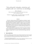 Báo cáo toán học: Tutte polynomial, subgraphs, orientations and sandpile model: new connections via embeddings