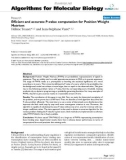 Báo cáo sinh học: Efficient and accurate P-value computation for Position Weight Matrices