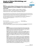 Báo cáo sinh học: Molecular epidemiology of clinical and carrier strains of methicillin resistant Staphylococcus aureus (MRSA) in the hospital settings of north India