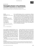 Báo cáo khoa học: Physiological relevance of the endogenous mono(ADP-ribosyl)ation of cellular proteins