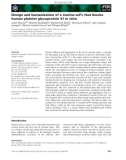 Báo cáo khoa học: Design and humanization of a murine scFv that blocks human platelet glycoprotein VI in vitro