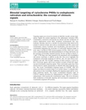 Báo cáo khoa hoc : Bimodal targeting of cytochrome P450s to endoplasmic reticulum and mitochondria: the concept of chimeric signals