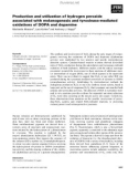 Báo cáo khoa học: Production and utilization of hydrogen peroxide associated with melanogenesis and tyrosinase-mediated oxidations of DOPA and dopamine