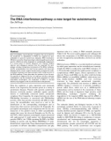 Báo cáo y học: The RNA interference pathway: a new target for autoimmunity