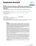 Báo cáo y học: Arginase attenuates inhibitory nonadrenergic noncholinergic nerve-induced nitric oxide generation and airway smooth muscle relaxation