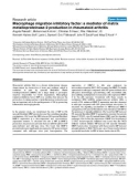 Báo cáo y học: Macrophage migration inhibitory factor: a mediator of matrix metalloproteinase-2 production in rheumatoid arthritis