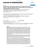 Báo cáo y học: Gender-based reciprocal expression of transforming growth factor-β1 and the inducible nitric oxide synthase in a rat model of cyclophosphamide-induced cystitis