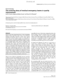 Báo cáo y học: The evolving story of medical emergency teams in quality improvement