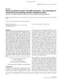 Báo cáo y học: Bench-to-bedside review: The MET syndrome – the challenges of researching and adopting medical emergency teams