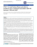 Báo cáo y học: HTLV-1 in rural Guinea-Bissau: prevalence, incidence and a continued association with HIV between 1990 and 2007