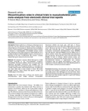 Báo cáo y học: Discontinuation rates in clinical trials in musculoskeletal pain: meta-analysis from etoricoxib clinical trial reports