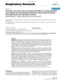 Báo cáo y học: Psoriasin, one of several new proteins identified in nasal lavage fluid from allergic and non-allergic individuals using 2-dimensional gel electrophoresis and mass spectrometry