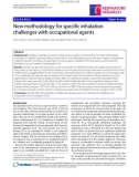 Báo cáo y học: New methodology for specific inhalation challenges with occupational agents