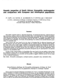 Báo cáo khoa học: Genetic properties of North African Drosophila melanogaster and comparison with European and Afrotropical populations