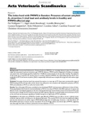 Báo cáo khoa học: The index herd with PMWS in Sweden: Presence of serum amyloid A, circovirus 2 viral load and antibody levels in healthy and PMWS-affected pigs