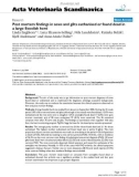 Báo cáo khoa học: Post mortem findings in sows and gilts euthanised or found dead in a large Swedish herd