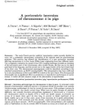 Báo cáo sinh học: Phenotypic plasticity of body pigmentation in Drosophila: A pericentric inversion of chromosome 4 in pigs