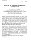 Báo cáo sinh học: Phenotypic plasticity of body pigmentation in Drosophila: Selection for litter size components: a critical review