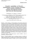 Báo cáo sinh học: Genetic variability in French populations of the Corsican mouflon (Ovis ammon musimon): analysis of 2 blood proteins and red-cell blood groups