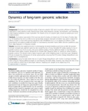 Báo cáo sinh học: Dynamics of long-term genomic selection