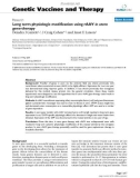 Báo cáo sinh học: Long term physiologic modification using rAAV in utero gene-therapy