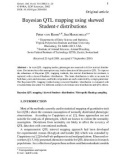 Báo cáo khoa hoc: Bayesian QTL mapping using skewed Student-t distributions