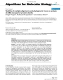 Báo cáo sinh học: Stability of multiple alignments and phylogenetic trees: an analysis of ABC-transporter proteins family