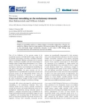 Báo cáo sinh học: Neuronal remodeling on the evolutionary timescale