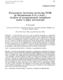 Báo cáo sinh học: Paracentric inversion involving NOR of chromosome 8 in a boar : studies of synaptonemal complexes under a light microscope