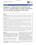 Báo cáo sinh học: Mapping of a milk production quantitative trait locus to a 1.056 Mb region on bovine chromosome 5 in the Fleckvieh dual purpose cattle breed