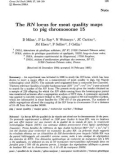 Báo cáo sinh học: The RN locus for meat quality maps to pig chromosome 15