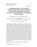 Báo cáo sinh học: A simulation study on the accuracy of position and eﬀect estimates of linked QTL and their asymptotic standard deviations using multiple interval mapping in an F2 scheme