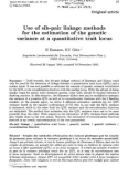 Báo cáo sinh học: Use of sib-pair linkage methods for the estimation of the genetic variance at a quantitative trait locus