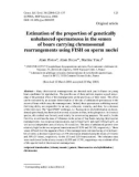 Báo cáo sinh học: Estimation of the proportion of genetically unbalanced spermatozoa in the semen of boars carrying 