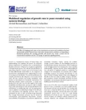 Báo cáo sinh học: Multilevel regulation of growth rate in yeast revealed using systems biology