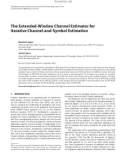 Báo cáo hóa học: The Extended-Window Channel Estimator for Iterative Channel-and-Symbol Estimation