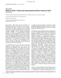 Báo cáo y học: Natural killer T cells and rheumatoid arthritis: friend or foe