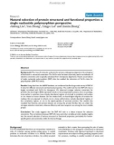 Báo cáo y học: Natural selection of protein structural and functional properties: a single nucleotide polymorphism perspect