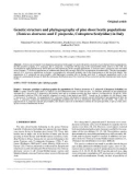 Báo cáo lâm nghiệp: Genetic structure and phylogeography of pine shoot beetle populations (Tomicus destruens and T. piniperda, Coleoptera Scolytidae) in Italy