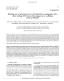 Báo cáo lâm nghiệp: Floristic and structural recovery of a laurel forest community after clear-cutting: A 60 years chronosequence on La Palma (Canary Islands)