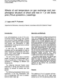 Báo cáo lâm nghiệp: Effects of soil temperature on gas exchange and morphological structure of shoot and root in 1 yr old Scots pine (Pinus sylvestris L.) seedlings