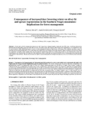 Báo cáo lâm nghiệp: Consequences of increased deer browsing winter on silver fir and spruce regeneration in the Southern Vosges mountains: Implications for forest management