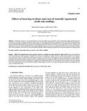 Báo cáo lâm nghiệp: Effects of browsing on shoots and roots of naturally regenerated sessile oak seedlings