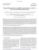 Báo cáo lâm nghiệp: Fingerprinting and genetic variability in cork oak (Quercus suber L.) elite trees using ISSR and SSR markers